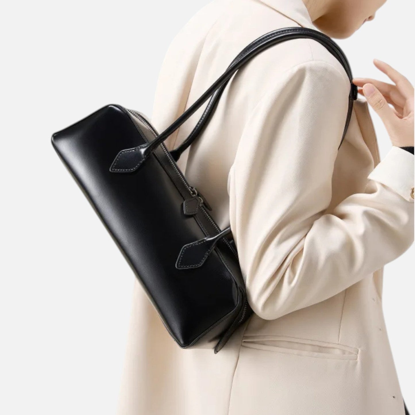 Aurelia Leather Baguette Bag