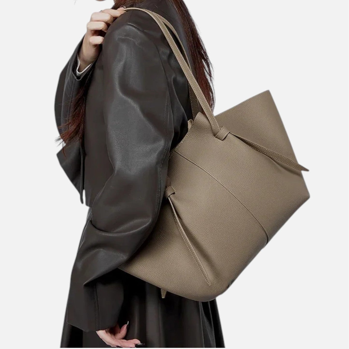 Elena Leather Tote Bag