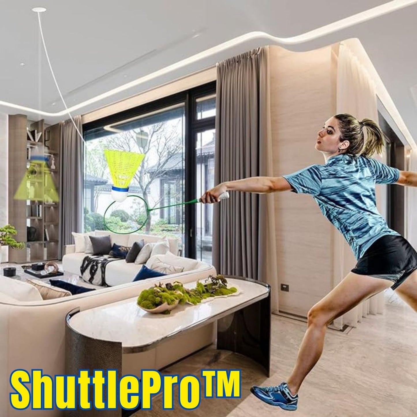 ShuttlePro™ – Hiermee kunt u uw slagen onder de knie krijgen met een realistische shuttlecock-simulatie