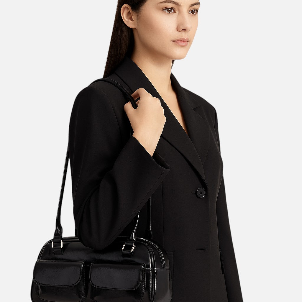 Elara Leather Shoulder Bag