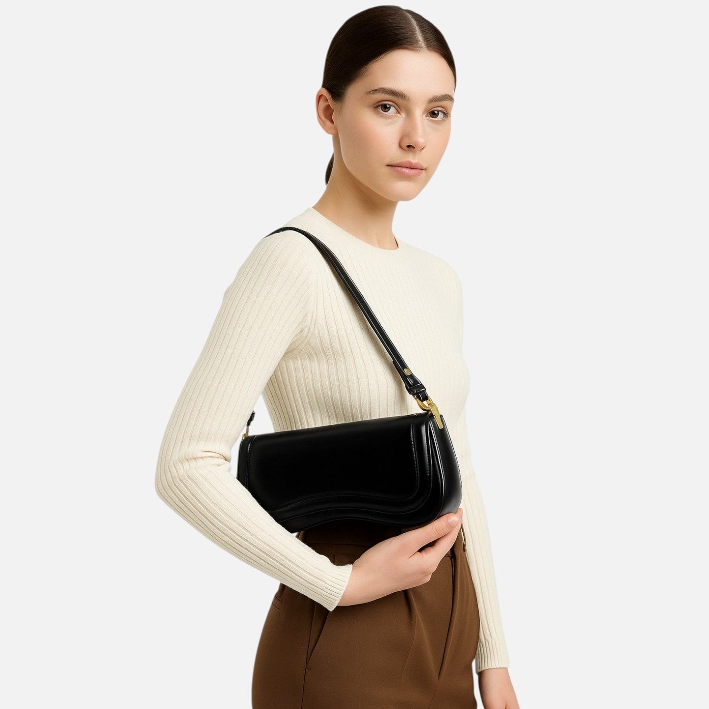 Aveline Curve Shoulder Bag